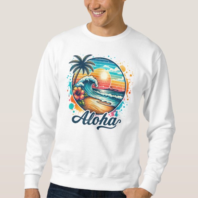Sudadera Sublimación de Aloha Beach Vintage-94953 (Anverso)