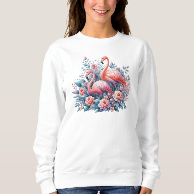 Sudadera Sublimación de flamencos (Anverso)