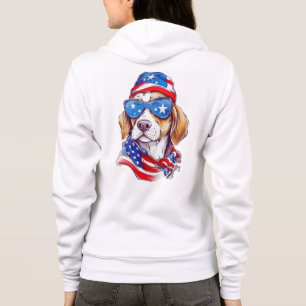 Sudadera sublimación de perro del 4 de julio-66361