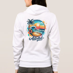 Sudadera Sublimación Vintage Beach Aloha-94953