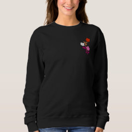 Sudadera Sublimes flores de bandera lesbiana