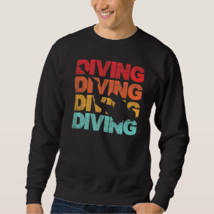 Sudadera Submarinismo Retro Scuba Buceo Vintage Ocean Deep 