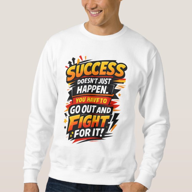 Sudadera Success Fighter Quote (Anverso)