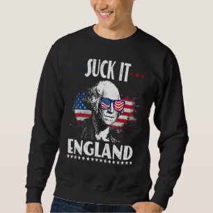 Sudadera Suck It England 4 De Julio - George Washington