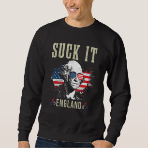 Sudadera Suck It England 4 De Julio George Washington