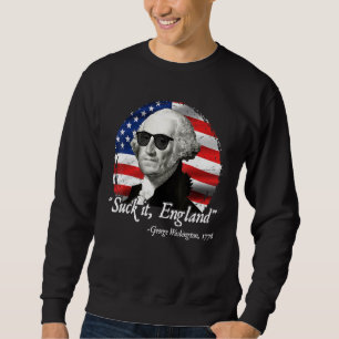 Sudadera Suck It England 4 De Julio George Washington 177