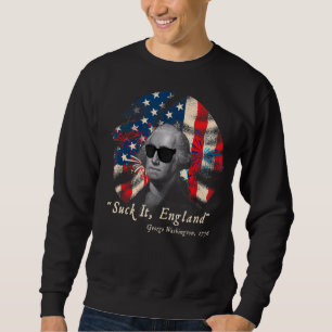 Sudadera Suck It England 4 De Julio George Washington 177