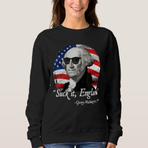 Sudadera Suck It England 4 De Julio George Washington 177