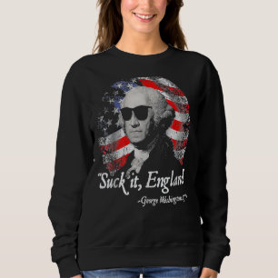 Sudadera Suck It England 4 De Julio George Washington 177