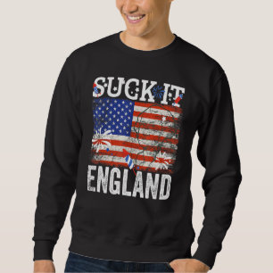 Sudadera Suck It England 4 De Julio George Washington F