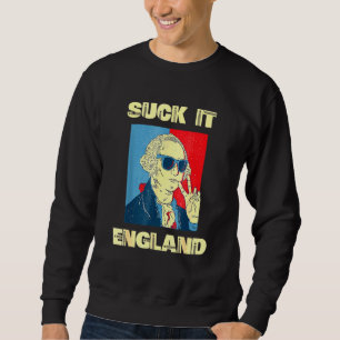 Sudadera Suck It England George Washington 4 De Julio