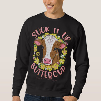 Sudadera Suck-It-Up-Buttercup-Simply-Southern-Cow-Funny
