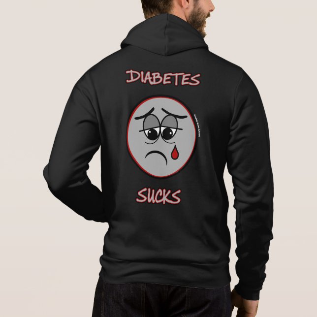 Sudadera SUCKS... diabetes (Reverso)