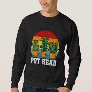Sudadera Suculenta Planta Y Jardinero De Cabeza De Olla