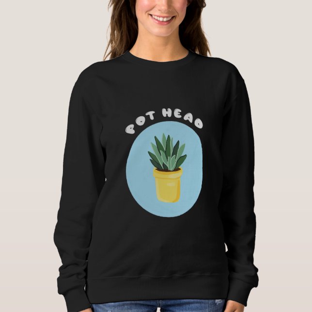 Sudadera Suculento Gardeners Guay de la planta de pot Head  (Anverso)