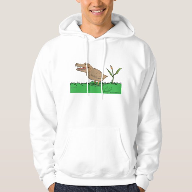 Sudadera ¡Sudadera con capucha de Crocoduck en color! (Anverso)