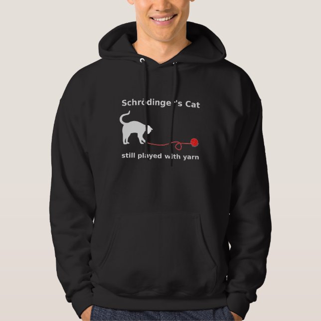 Sudadera "Sudadera con capucha del gato de Schrödinger" (Anverso)