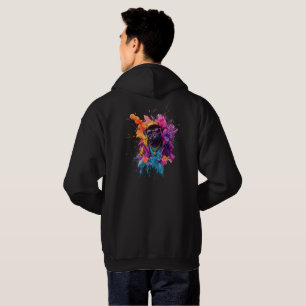 Sudadera "Sudadera con capucha para pug con grafitis – Arte