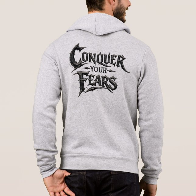 Sudadera ​Sudadera con Capucha y Cierre de Impresión Traser (Reverso)