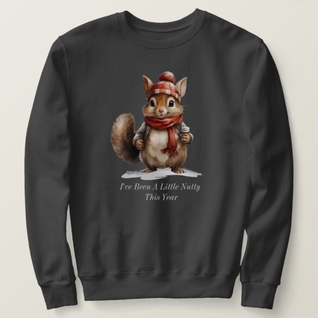 Sudadera "Sudadera de Ardilla de Invierno (Anverso del diseño)