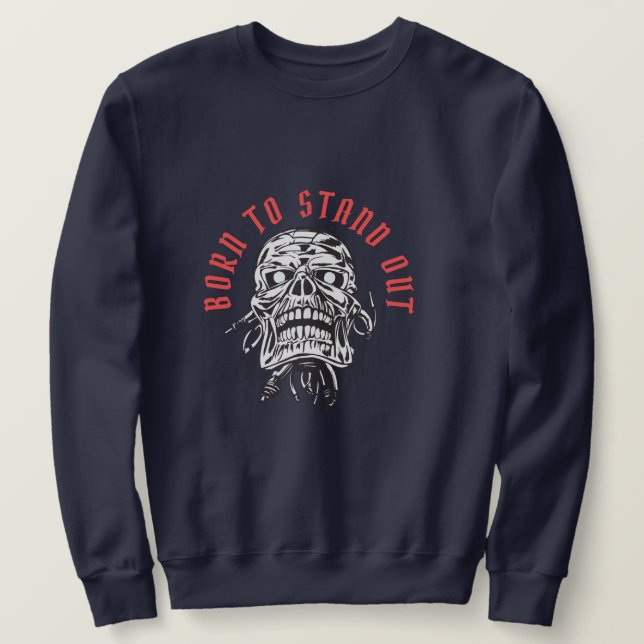 Sudadera  ("sudadera de cráneo")  (Anverso del diseño)