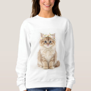Sudadera "Sudadera de gato de flor suave"