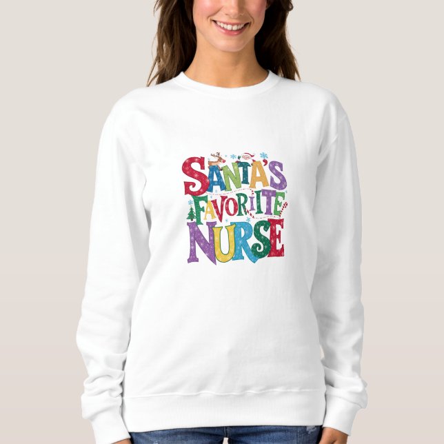 Sudadera Sudadera, Hoodie - Enfermera - Santa (Anverso)