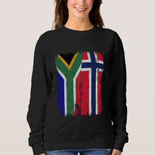 Sudadera Sudáfrica Noruega Bandera media sudafricana Norweg