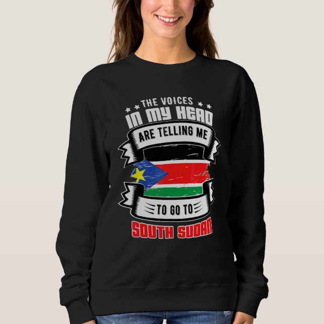 Sudadera Sudán del Sur en mi cabeza (Anverso)