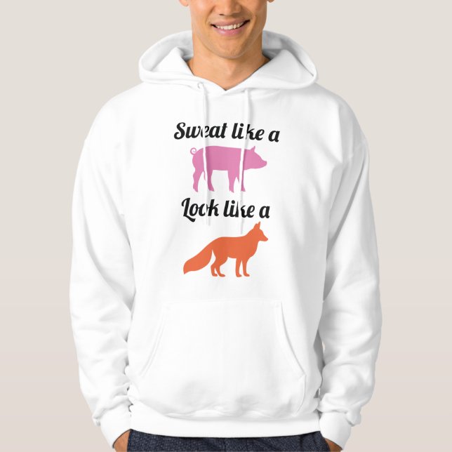 Sudadera Sudar Como Un Cerdo (Anverso)