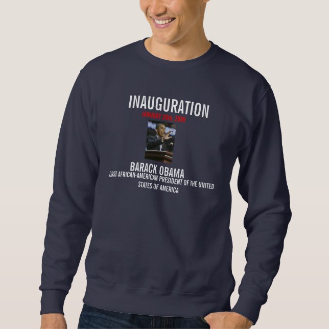 SUDADERA SUDOR DE LA INAUGURACIÓN DE PRESIDENTE BARACK (Anverso)