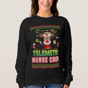 Sudadera Sudor de Navidades de reno de la tripulación de un