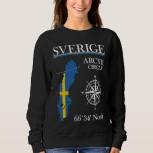 Sudadera Suecia Círculo Polar Ártico  Aventura  Suecia Band