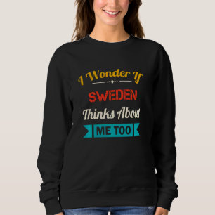 Sudadera Suecia Lover Cita divertida recuerdo de la vendimi