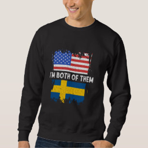 Sudadera Suecia Soy Los Dos De Ellos Estados Unidos Orgullo
