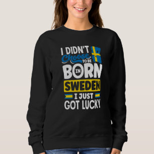 Sudadera Suecia Sueco Bandera de Suecia Acabo de tener suer