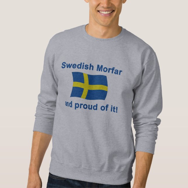 Sudadera Sueco orgulloso Morfar (abuelo) (Anverso)