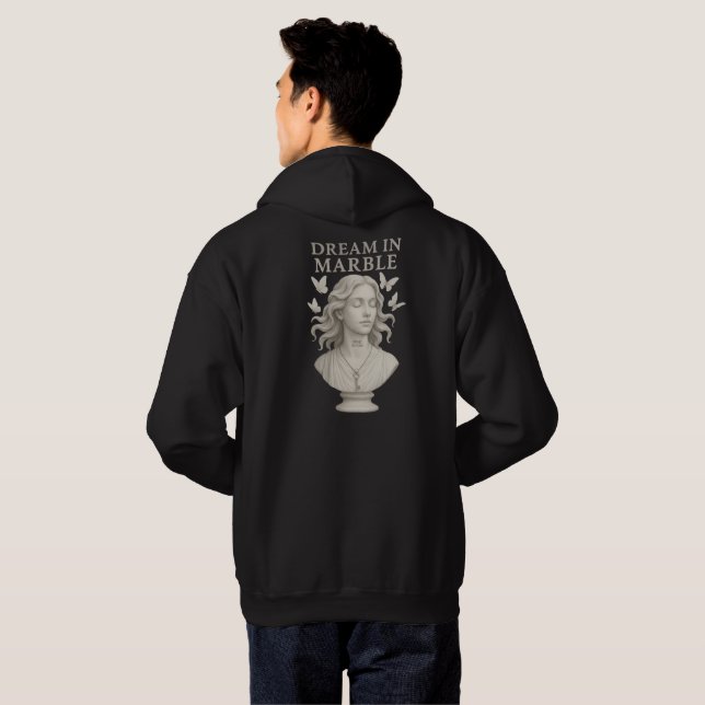 Sudadera Sueña en Mármol – Mente en Flor (Reverso completo)