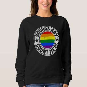 Sudadera Suena gay cuéntame en bandera arcoíris igualdad lg