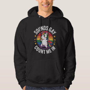 Sudadera Suena Gay Cuéntame Unicornio Arcoíris Orgullo LGBT