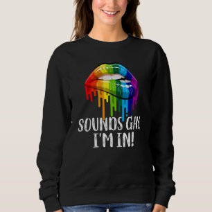Sudadera Suena gay estoy en el arcoiris de la bandera Lgbt 