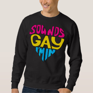 Sudadera Suena gay estoy en el orgullo gay pansexual en el 
