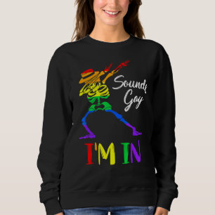 Sudadera Suena gay estoy en la danza transgénero del Orgull