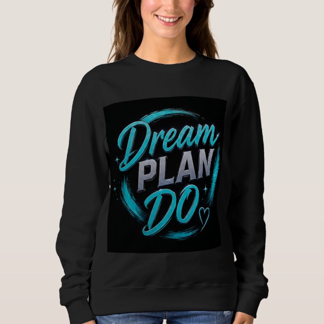 Sudadera 💗 Sueña Planifica Haz Meta Motivación ✨ (Anverso)
