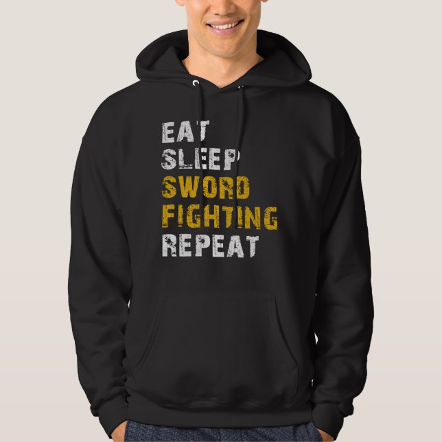 Sudadera sueño de comer Peleas de espadas (Anverso)