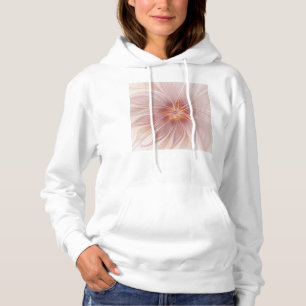 Sudadera Sueño floral abstracto de fractal de arte suave ro