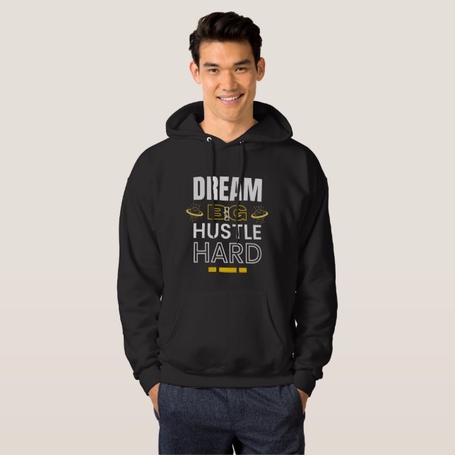 Sudadera Sueño fuerte con gran empuje - Cita motivacional (Anverso completo)