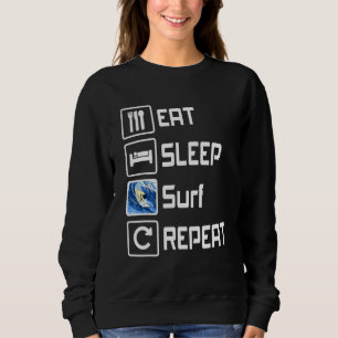 Sudadera Sueño Sleep Surf Repeat Beach Surfer