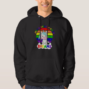 Sudadera Sueños de nubes de colores arcoiris unicornio