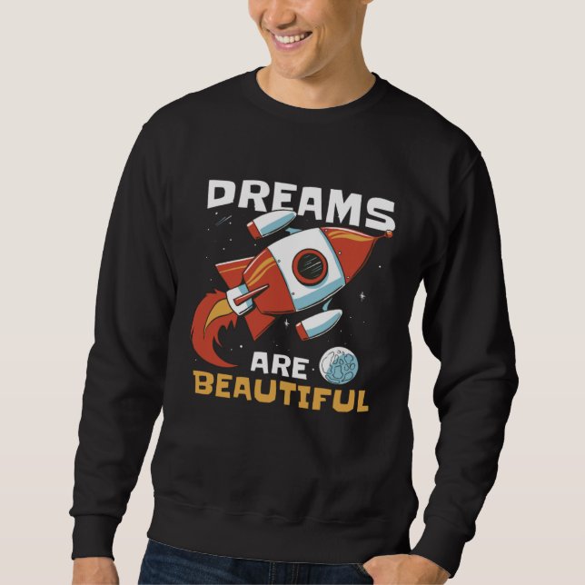 Sudadera Sueños Espaciales de Cohetes Una Forma Estelar de  (Anverso)